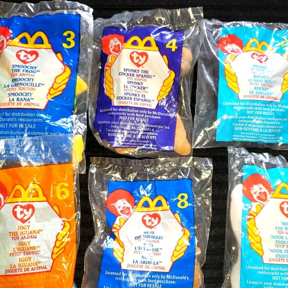 Ty Other - Vintage 1999 McDonald's Teenie Beanie Baby's NWT